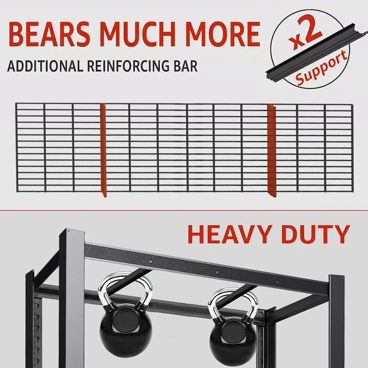Heavy-Duty Metal Storage Rack 2000 LB Capacity Per Shelf