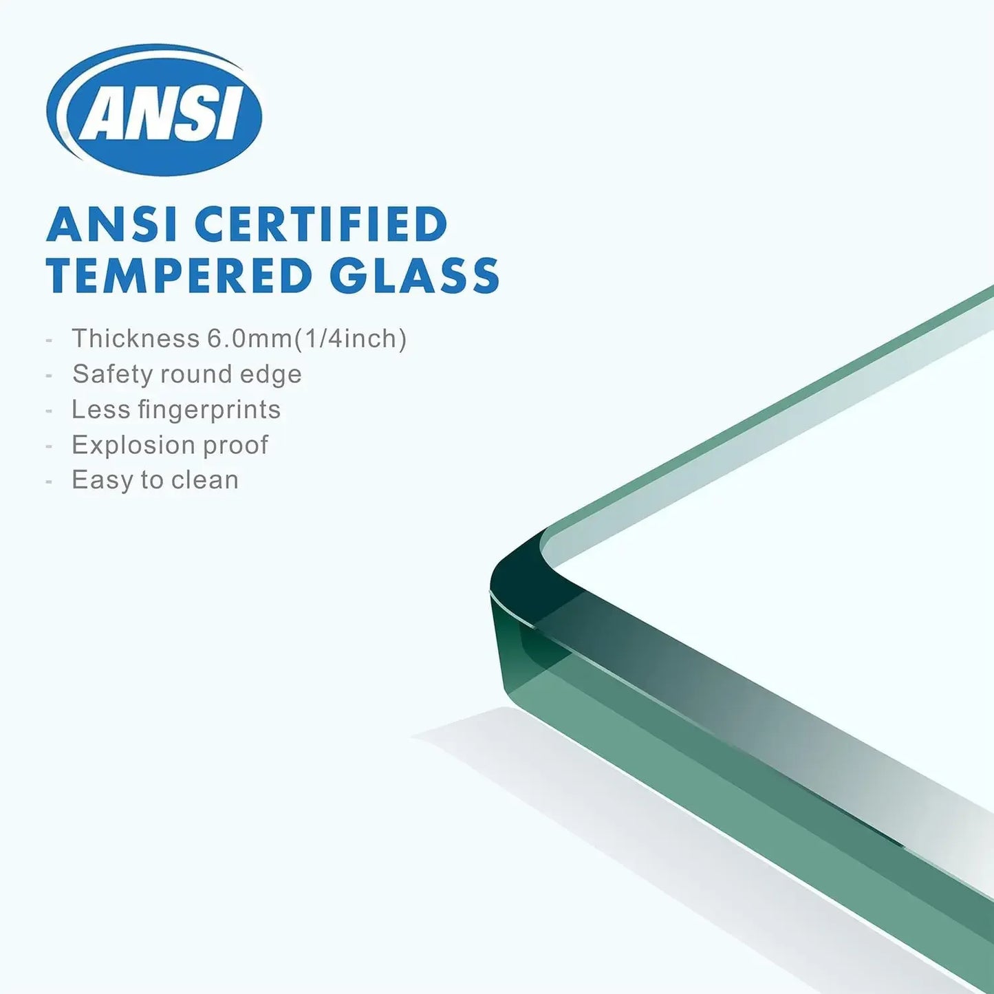 Semi Frameless Sliding Glass Shower Door With Tempered Glass
