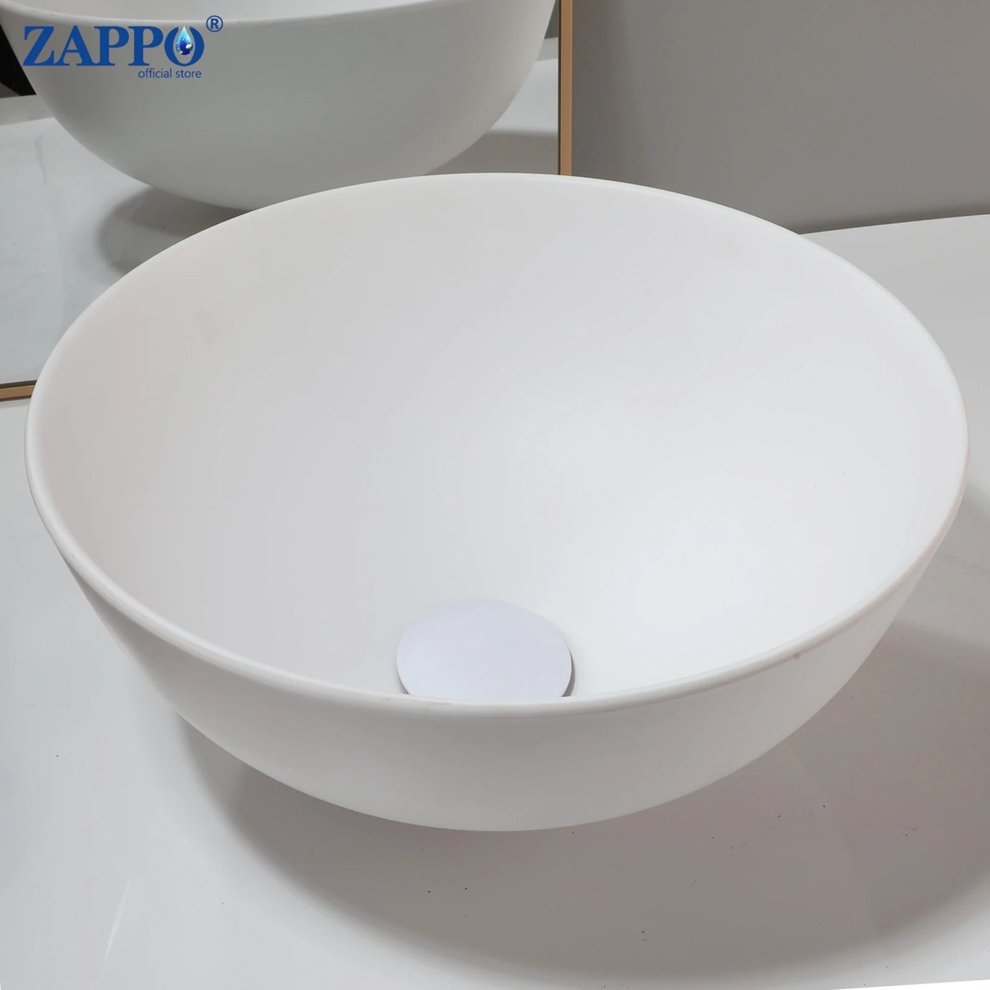Torayvino Vessel Sink Stone Resin Washbasin Above Counter