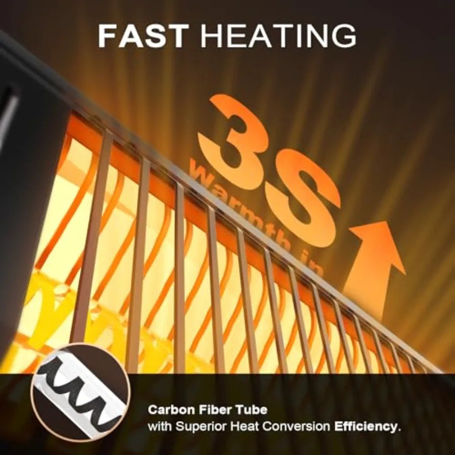 1500W Infrared Patio Heater IP65  with Remote and 4 Heat Levels The Pet & Home Store