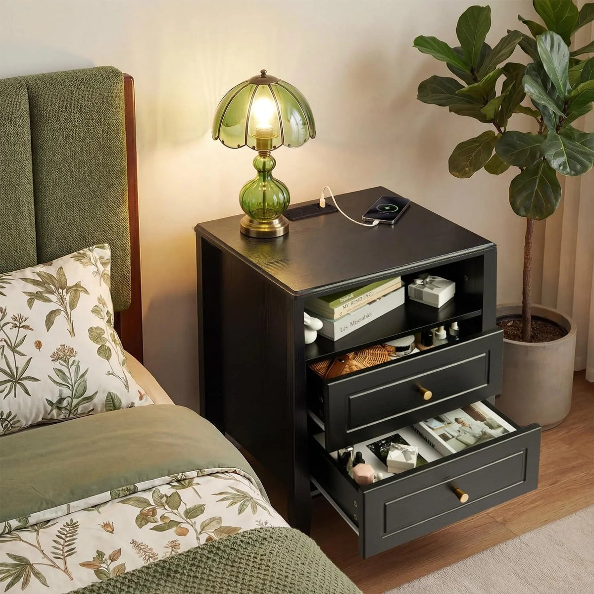Nightstand with Charging Station The Pet & Home Store