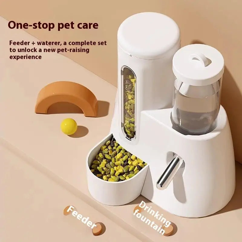 2-In-1 Hamster Feeder And Waterer, Large Capacity Automatic Dispenser