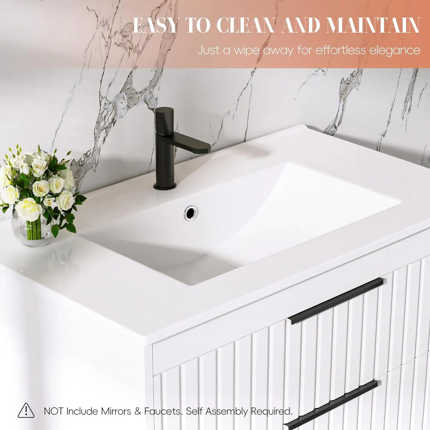 Guangbai Floating Bathroom Vanity With Sink Wall Mount