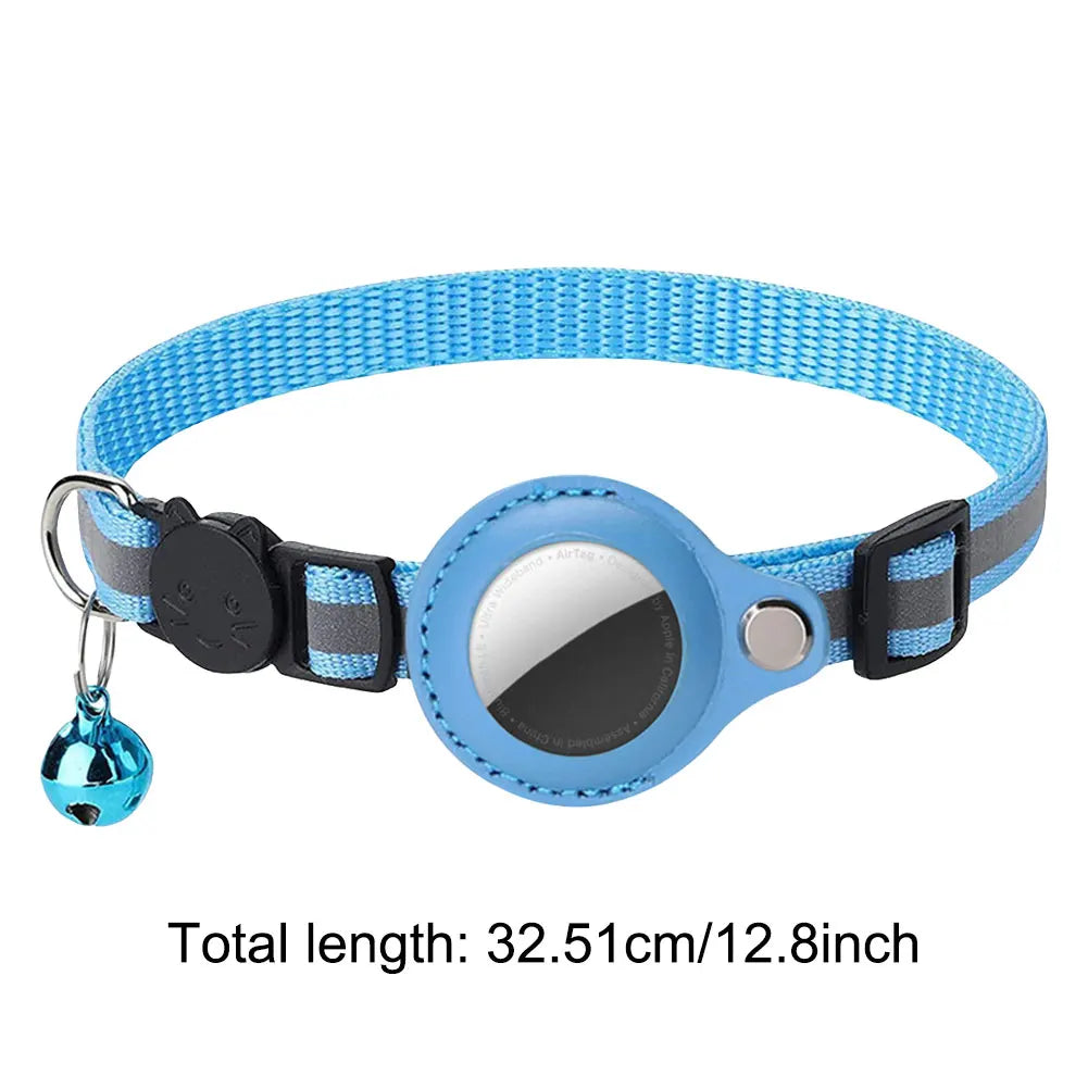 Alloyseed Apple AirTag Cat Collar Reflective Pet Safety Buckle Kitten