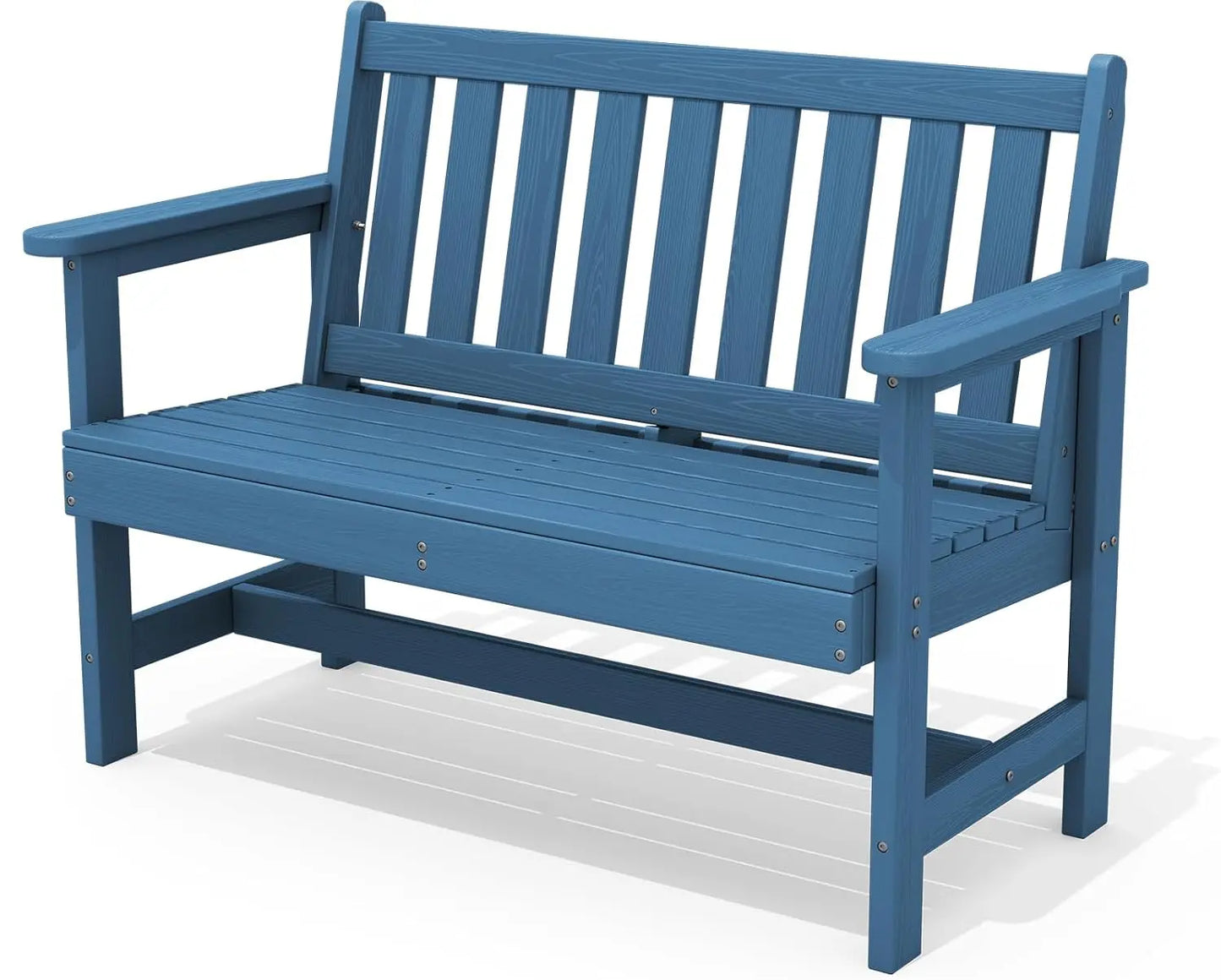 Outdoor Weatherproof HDPE Garden Bench For Two Persons