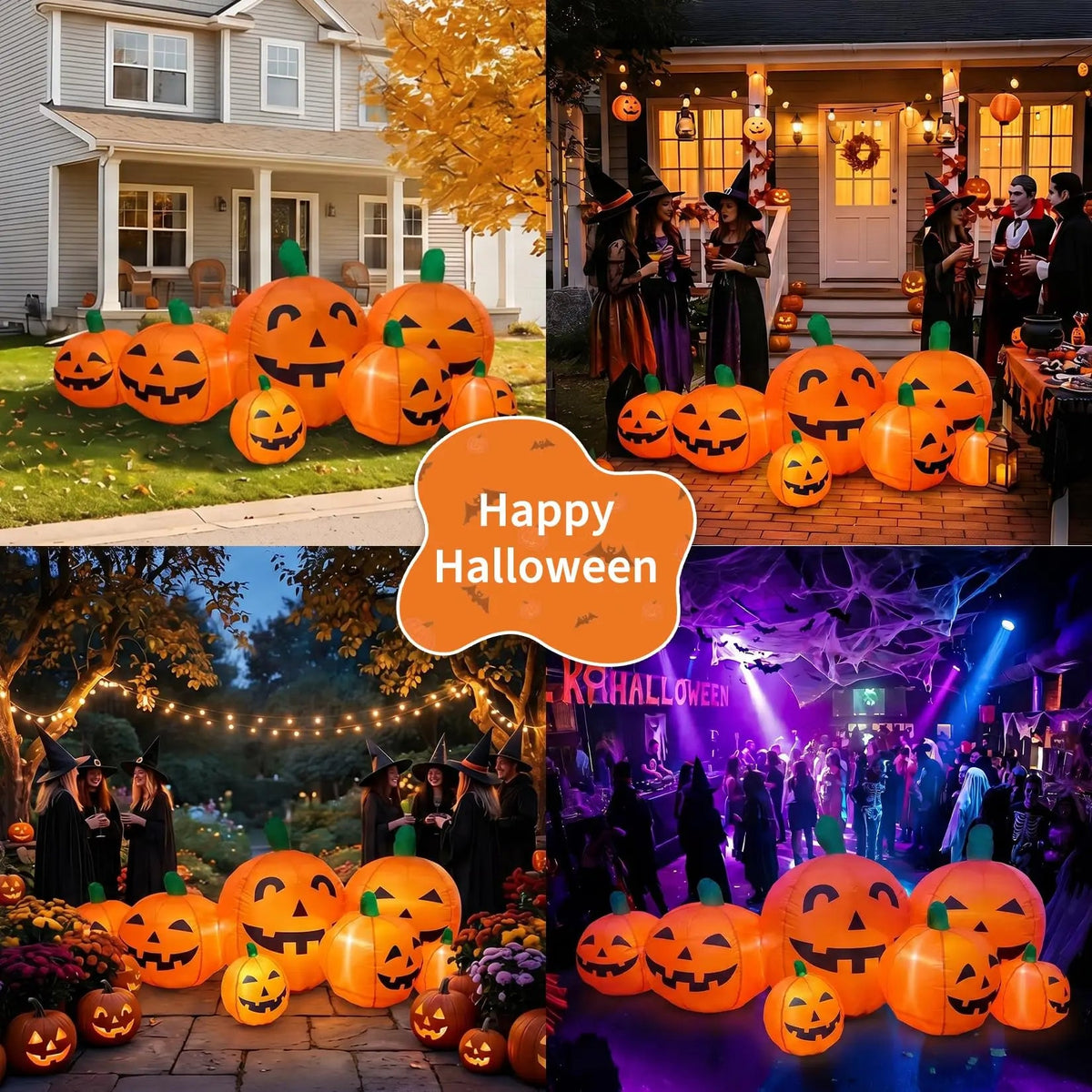7.5FT Halloween Inflatable Pumpkin Patch The Pet & Home Store