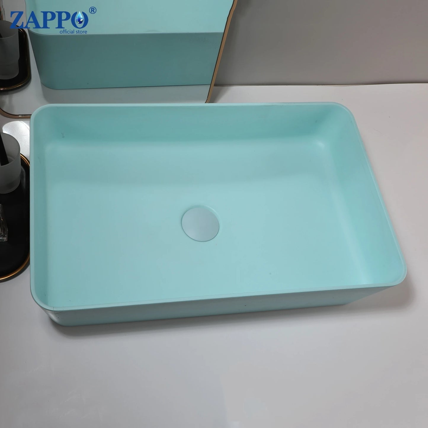 Torayvino Vessel Sink Stone Resin Washbasin Above Counter
