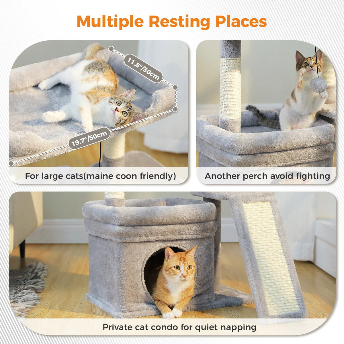 Cat Tree for Indoor Cat Tower with Sisal Scratching Post The Pet & Home Store