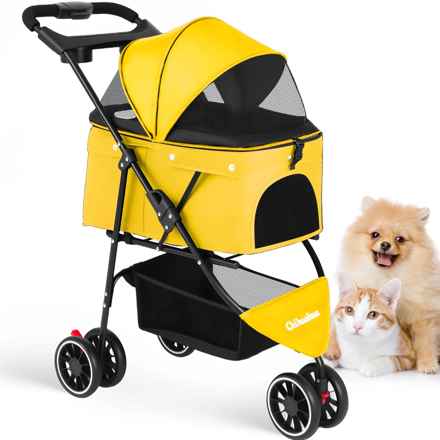 CHIHUAHUA Portable Pet Stroller For Small Dogs And Cats Foldable