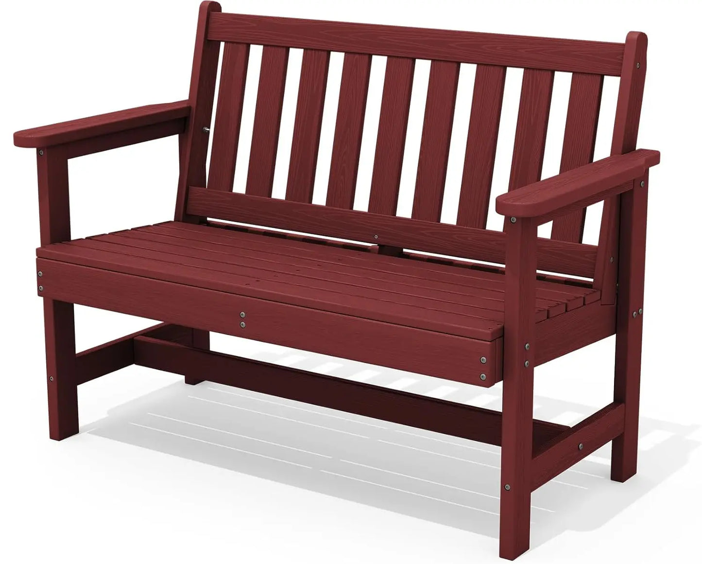 Outdoor Weatherproof HDPE Garden Bench For Two Persons