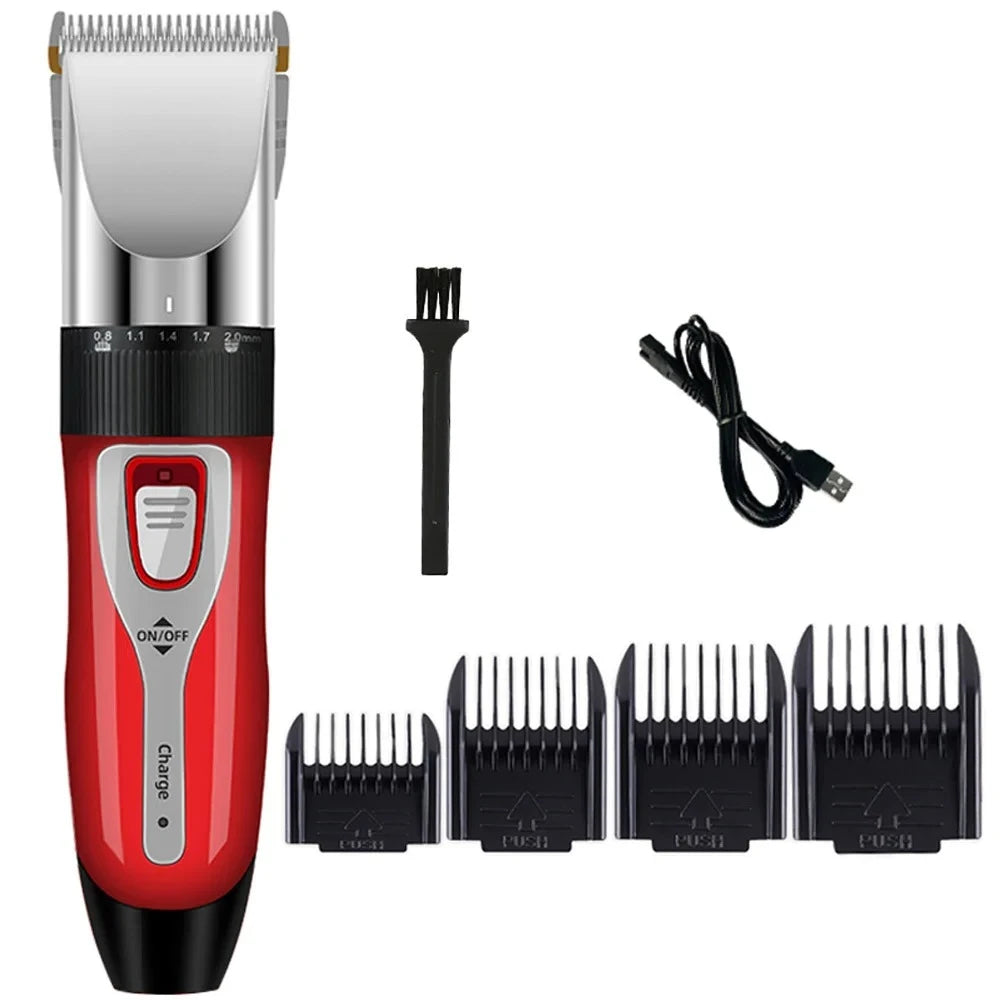 Cordless Pet Hair Clipper For Dogs Cats Rabbits Grooming Trimmer