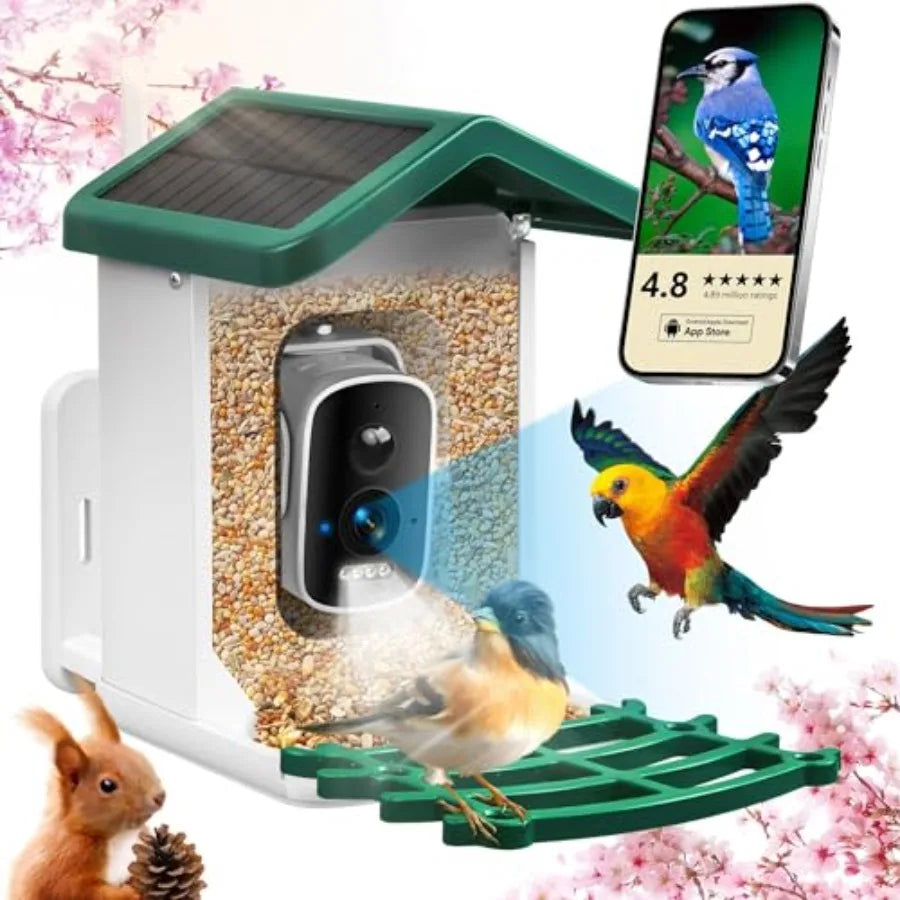 SHXI Smart Bird Feeder With Camera And AI Species Identification