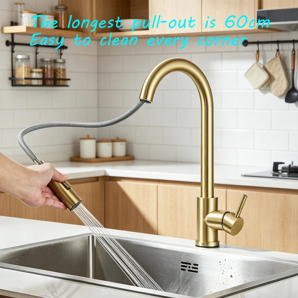 Pull Out Intelligent Touch Kitchen Sink Faucet The Pet & Home Store