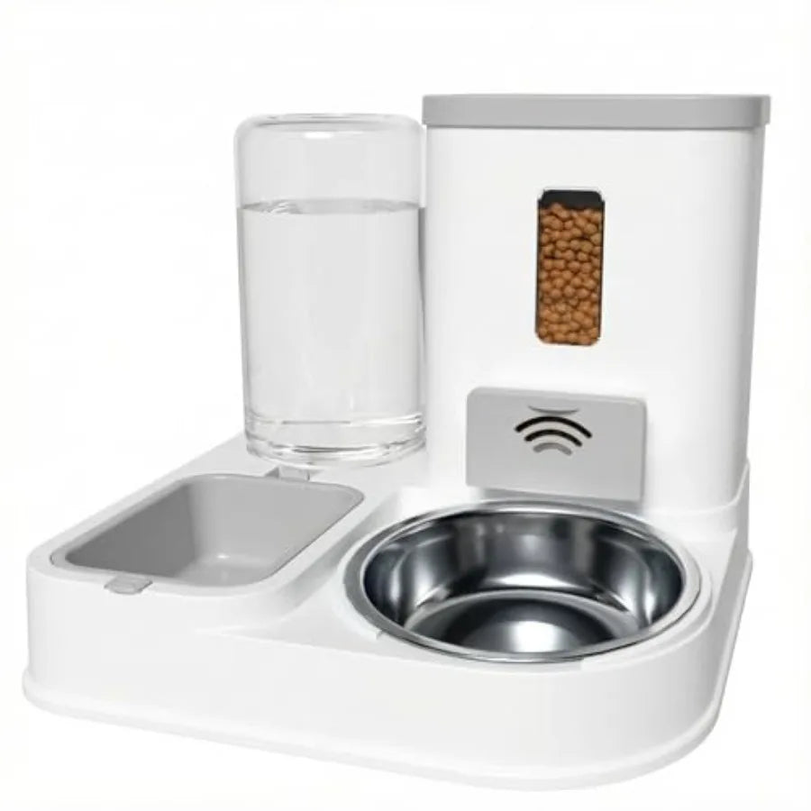 Automatic Pet Feeder And Water Dispenser For Cats And Dogs