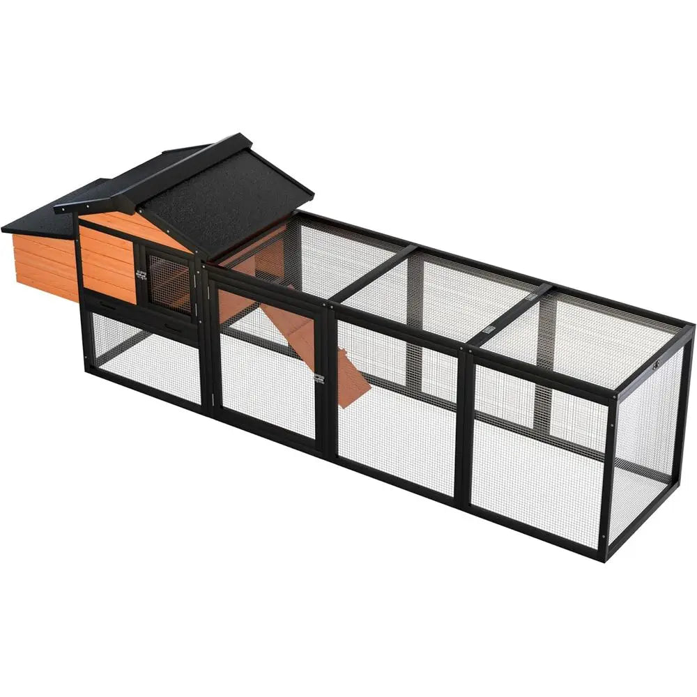 Sturdy Wooden Chicken Coop And Rabbit Hutch With Nesting Box