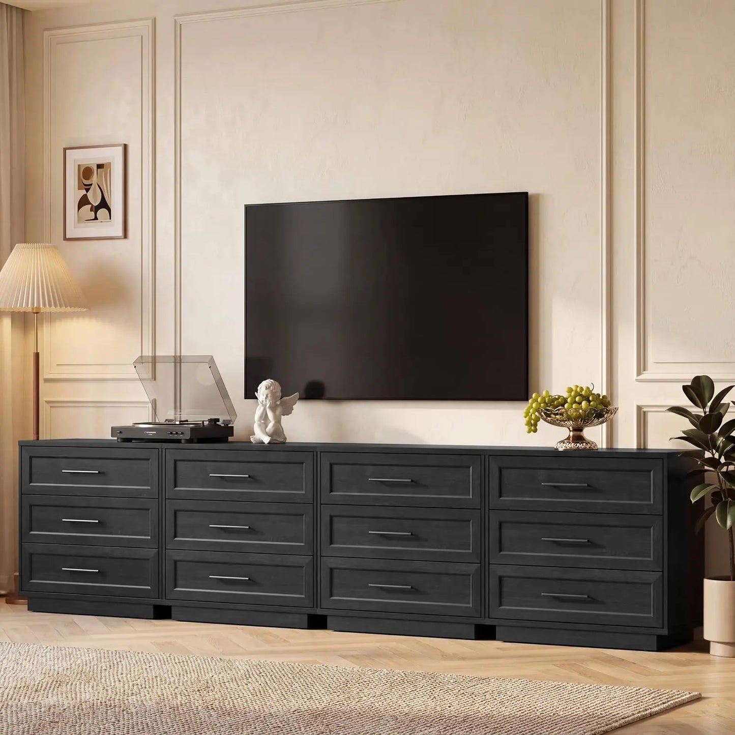 Buffet Cabinet With Glass Doors Modern Arched Sideboard
