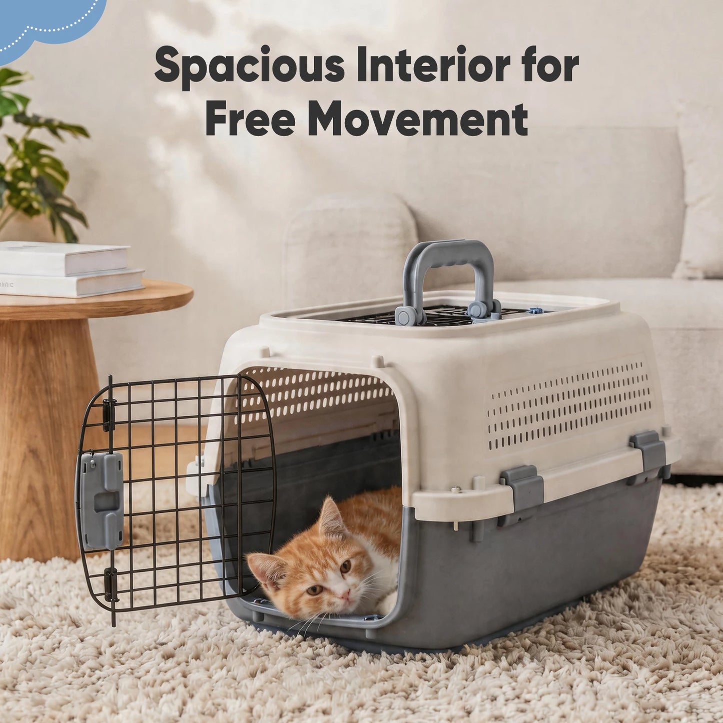 JHK 23Inch Pet Carrier For Small Dogs And Cats Travel