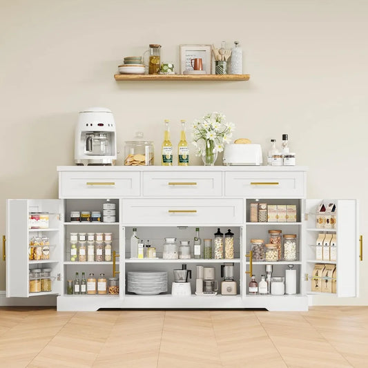 Concho Buffet Cabinet With Storage And Adjustable Shelves