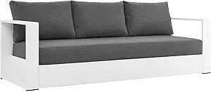 Tahoe Aluminum Outdoor Patio Sofa For Weatherproof Lounge Seating