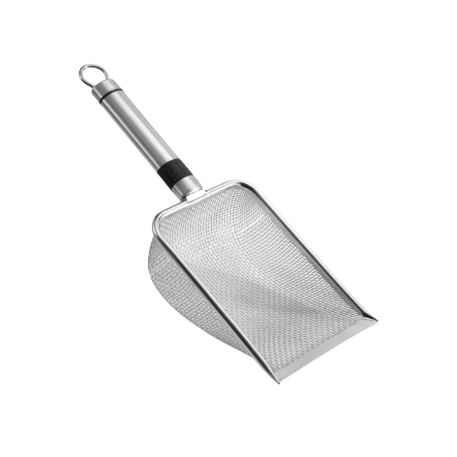 Stainless Steel Cat Litter Scoop Durable Easy Clean Ergonomic Handle