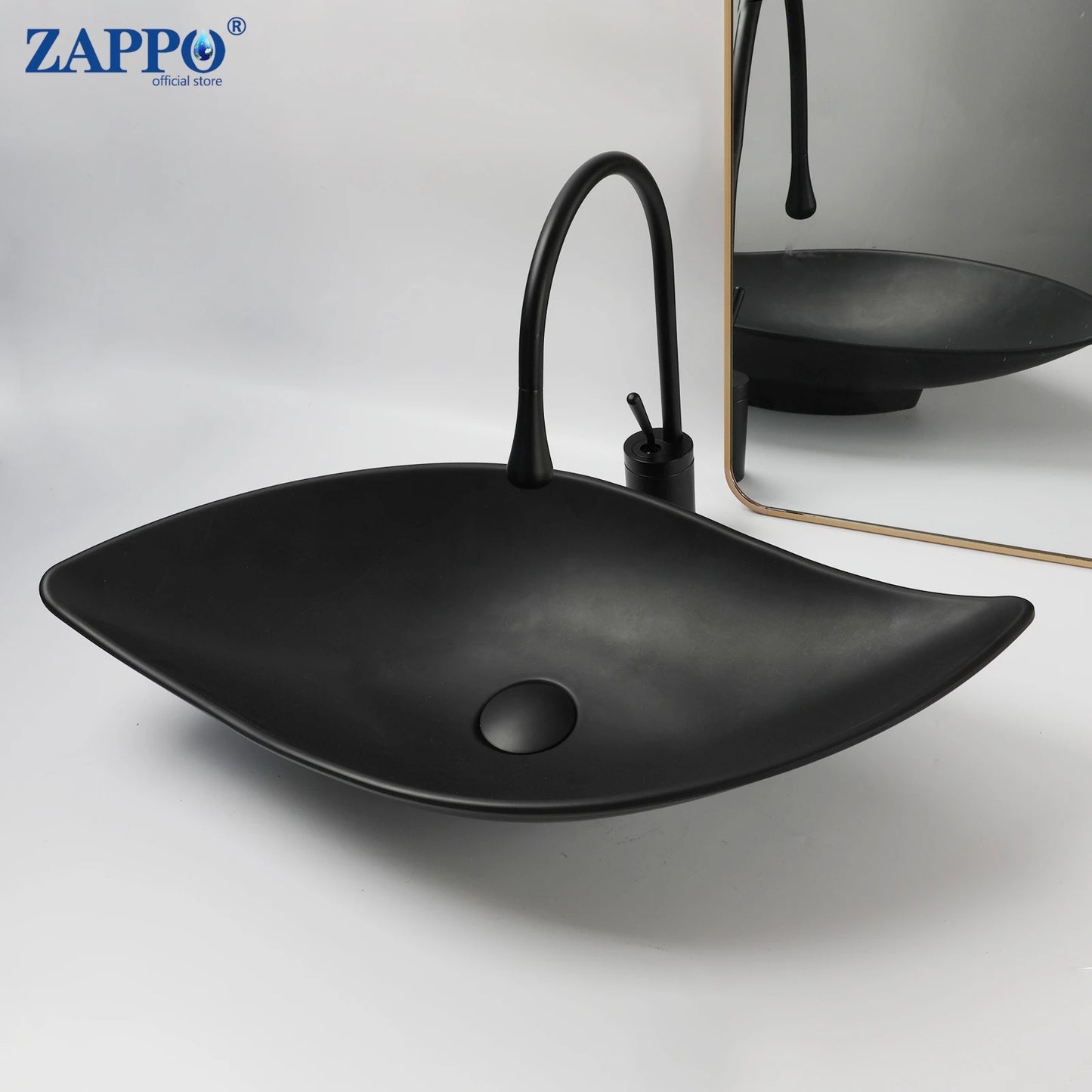 ZAPPO Commercial Bathroom Vessel Sink Large Vessel Sink Bowl With Faucet Above Counter Top Oval Bowl Sinks For Bathroom,Hotel