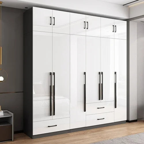 DUTRIEUX Wooden Wardrobe With Kids Drawers And Storage