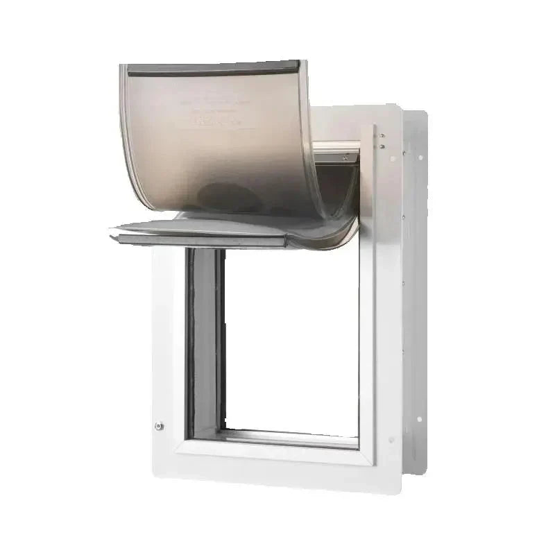 Pet Door Metal Frame with Lock and 3-Flap System The Pet & Home Store