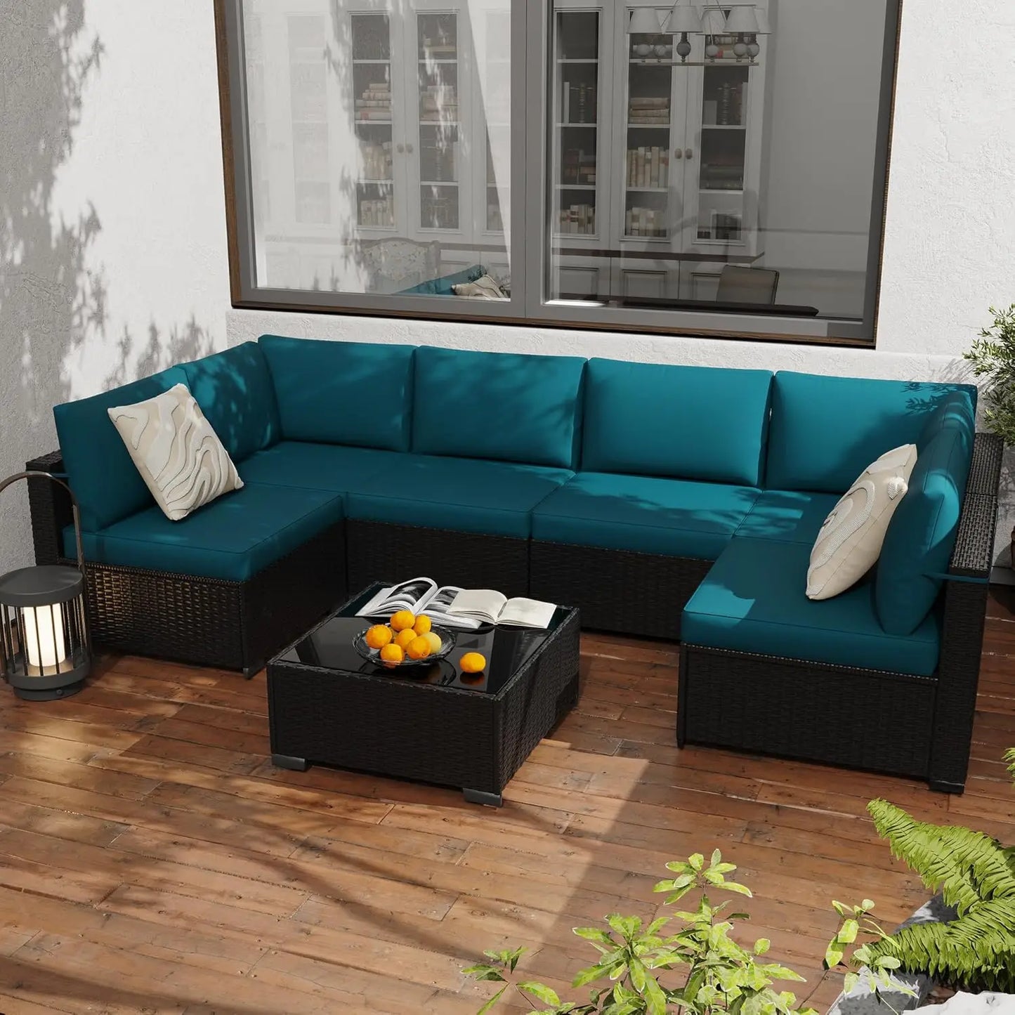 All Weather PE Rattan Modular Sectional Patio Set For Outdoors