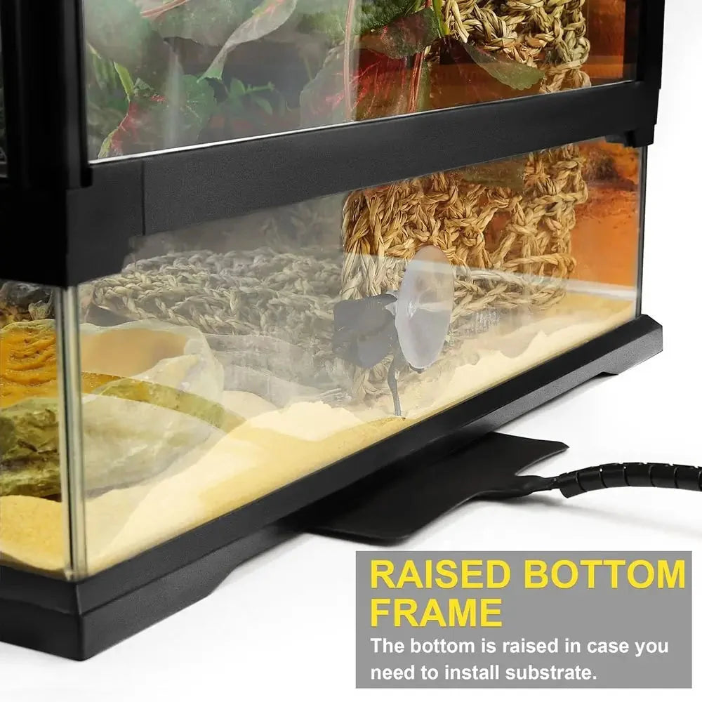 Glass Terrarium Tank With Dual Swing Doors For Reptile Habitats The Pet & Home Store