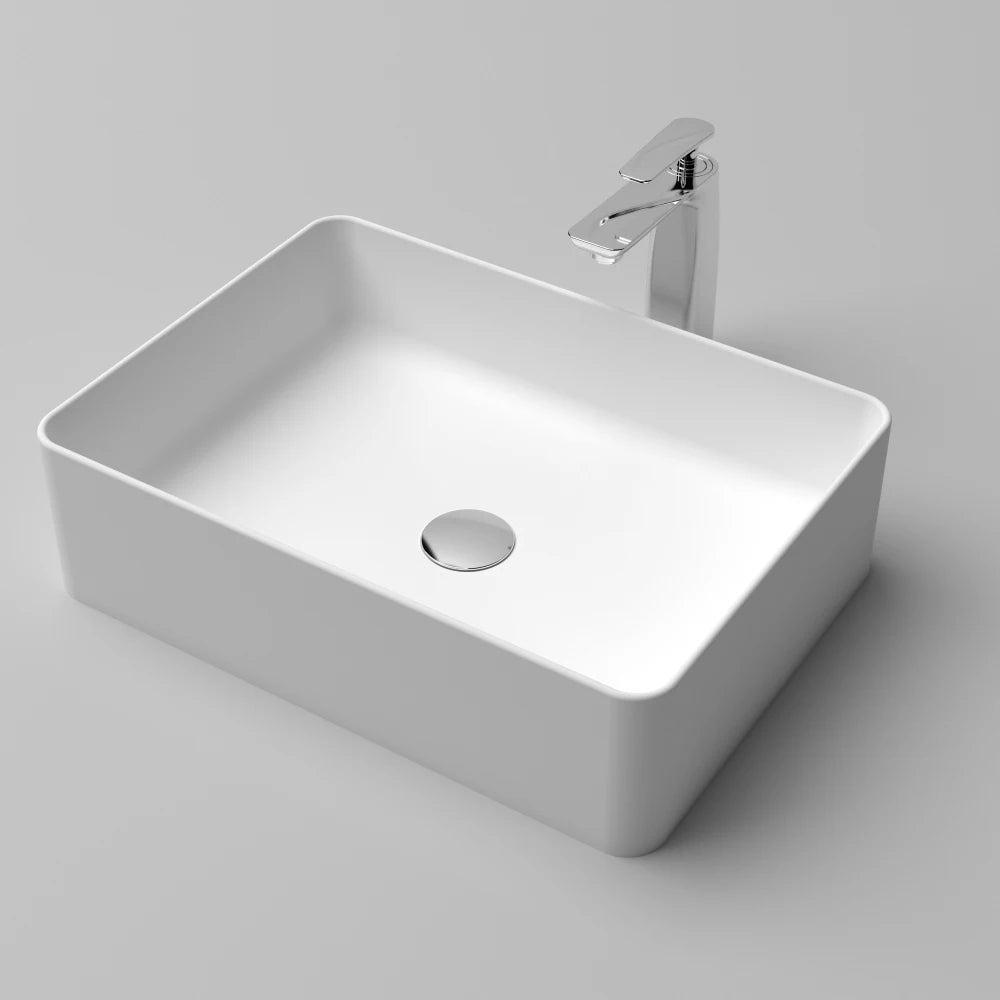 LWO Solid Surface Bathroom Vessel Sink Contemporary Design