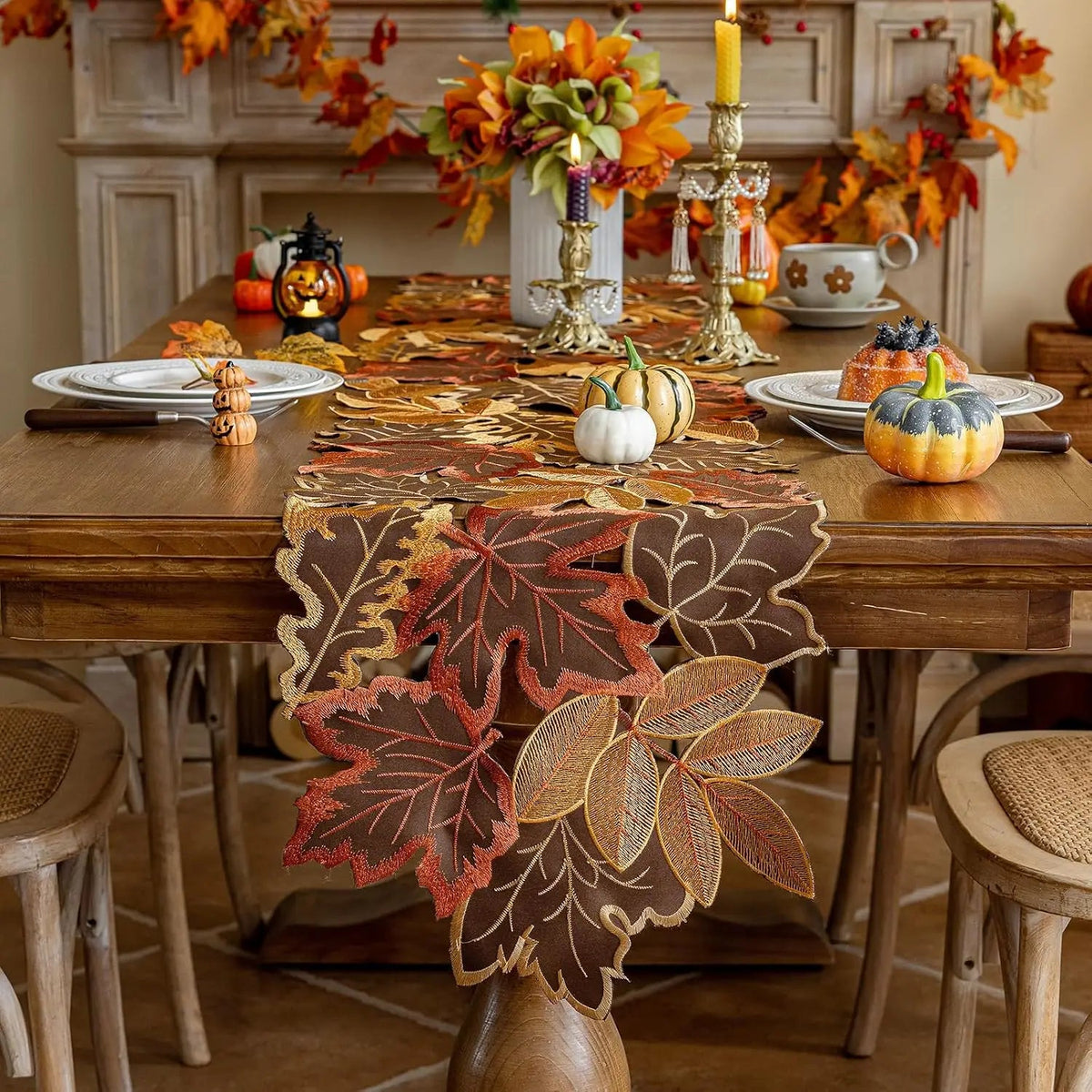 14 x 86 Inches Fall Thanksgiving Table Runner The Pet & Home Store