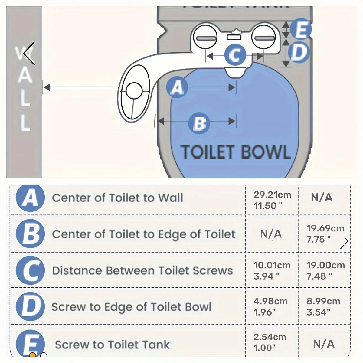 Bidet Attachment For Toilet Ultra-Slim Dual Nozzle With Adjustable Pressure