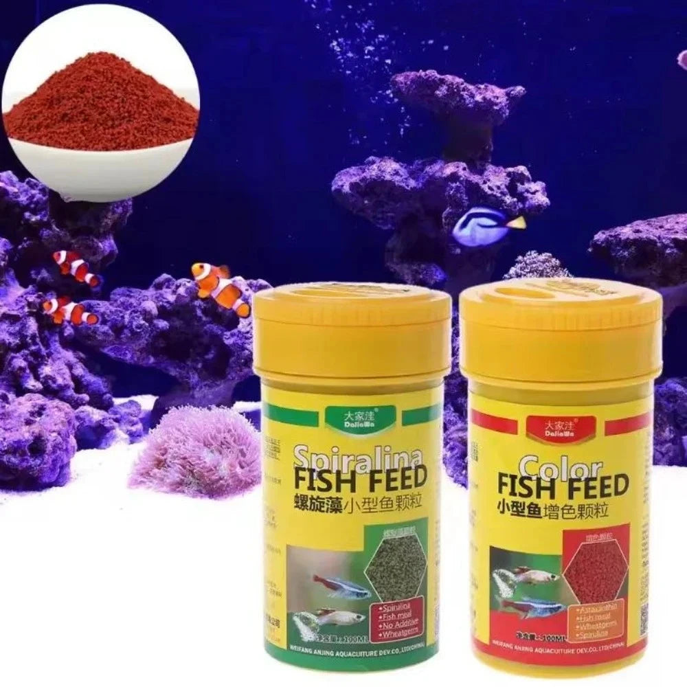Spirulina Food Granule For Aquarium Fish Nutrition