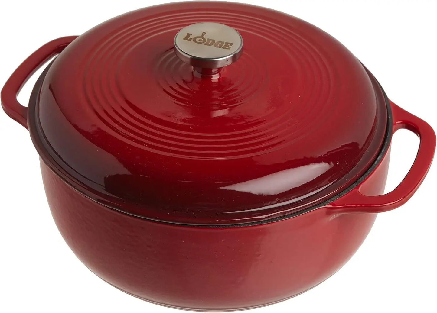 Lodge Enameled Cast Iron Dutch Oven Lid Oven Safe 500F