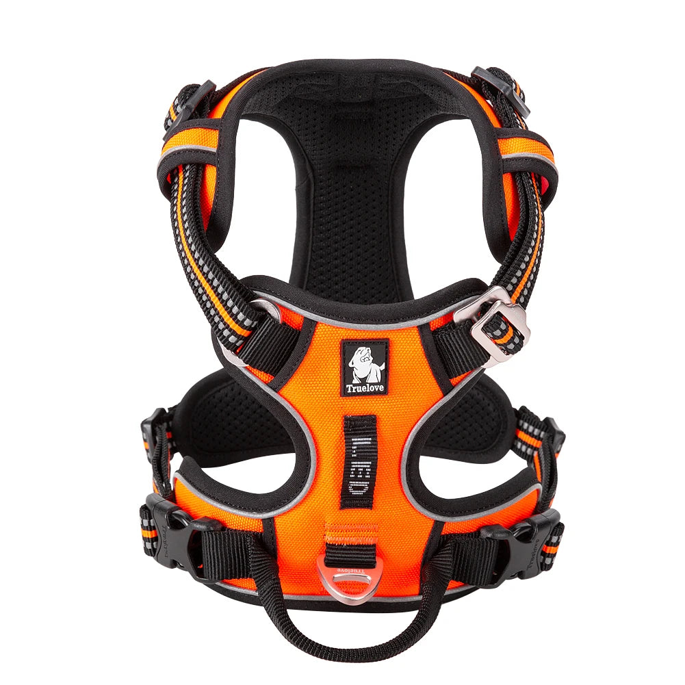 Truelove No Pull Dog Harness Reflective Breathable Adjustable Training Vest for Small Medium Large Dogs Night Walking TLH5657