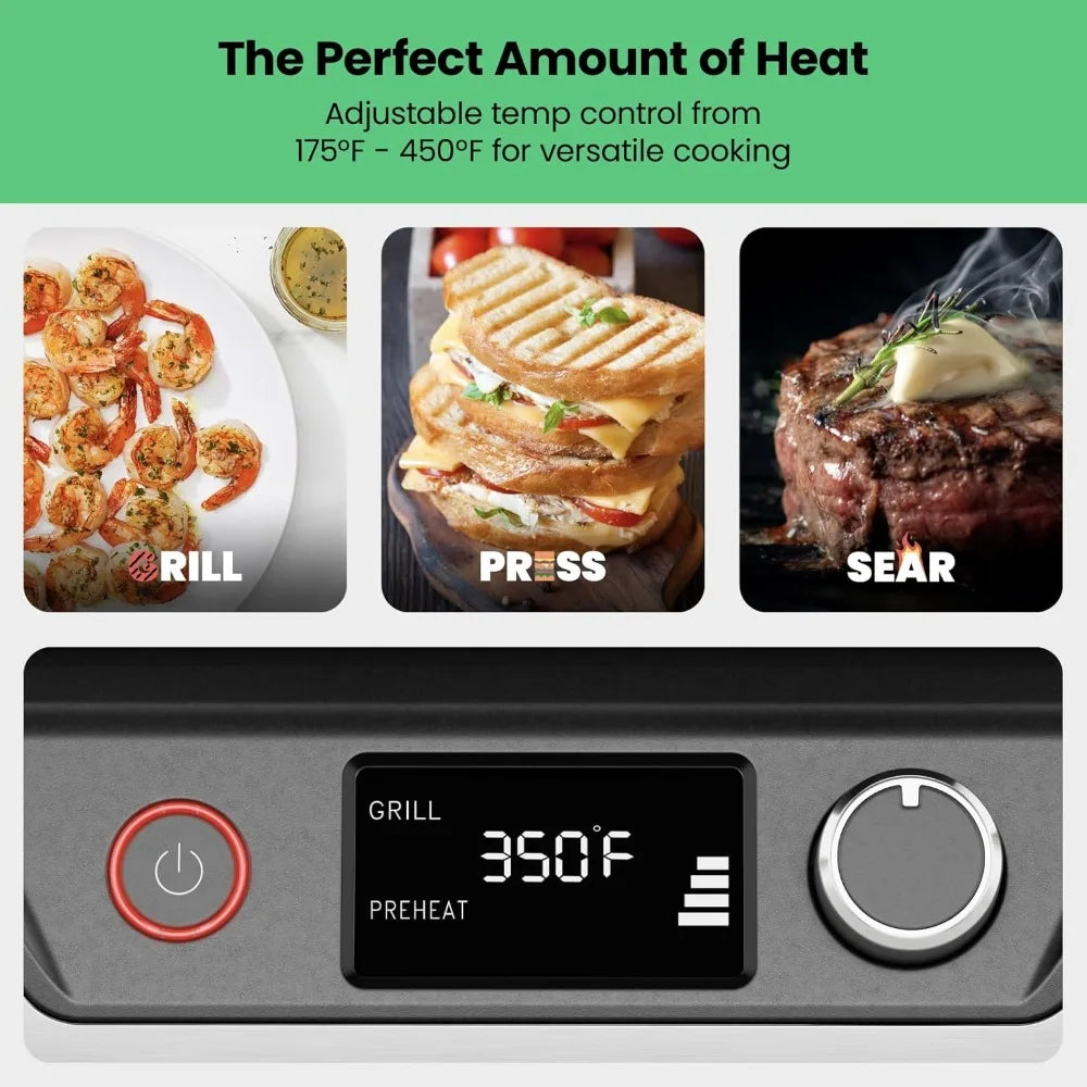 Chefman 5-In-1 Digital Panini Press Grill and Sandwich Maker