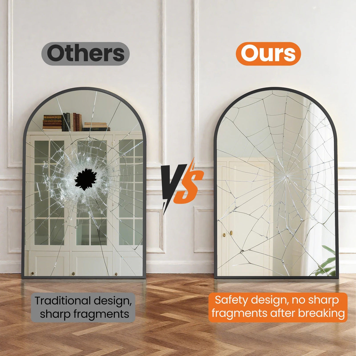 Arched Bathroom Mirror (various sizes and colors) The Pet & Home Store
