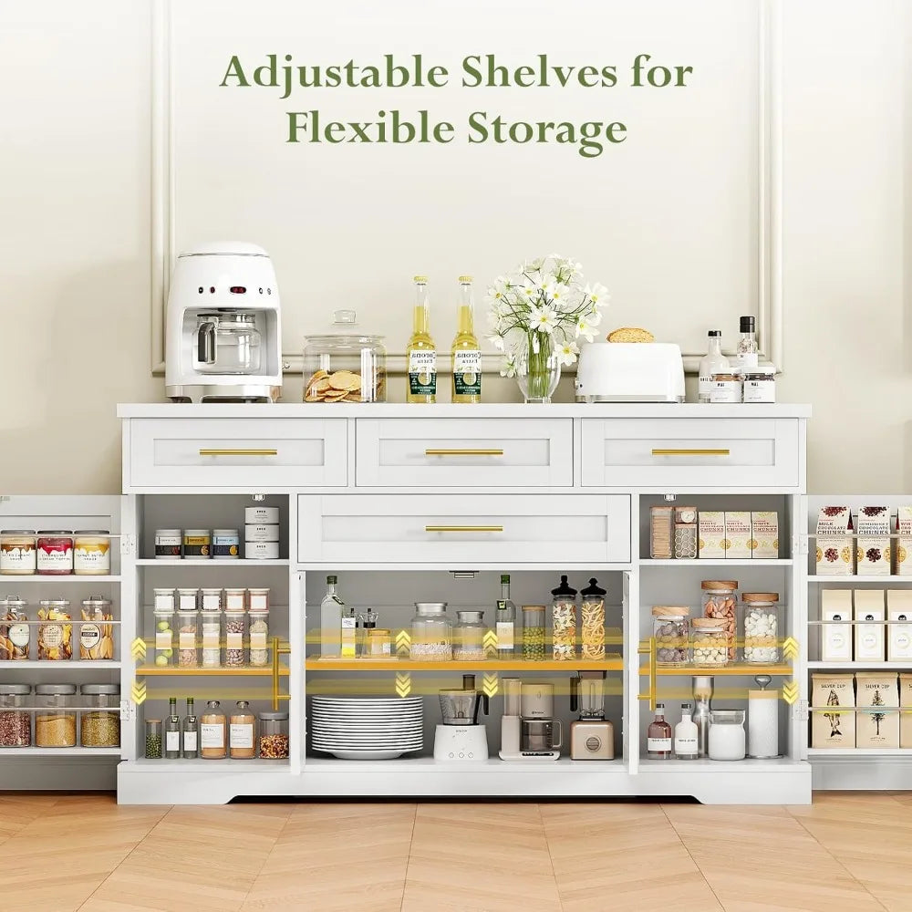 Concho Buffet Cabinet With Storage And Adjustable Shelves