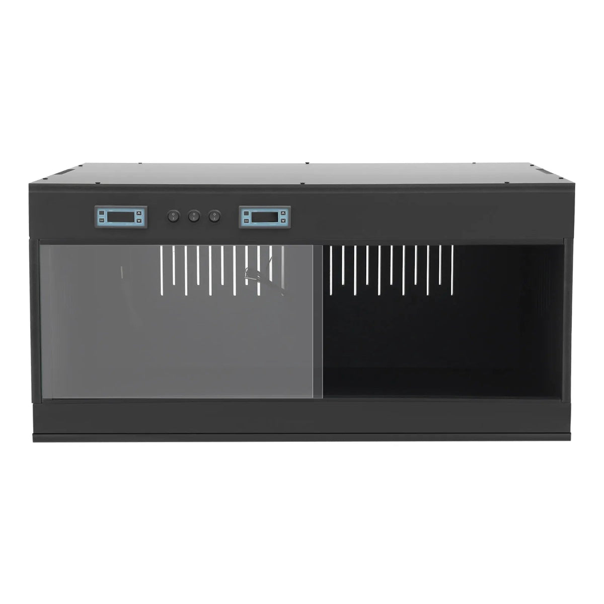 Reptile Lounge Habitat with Glass Sliding Door and Intelligent Thermostat 80*40*40cm Reptile Breeding Box LCD Reptile Pet  Box The Pet & Home Store