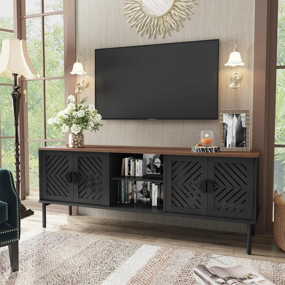 Modern Long TV Stand,Storage For 55-70 Inch TV,Living Room,63 Inch, Custom
