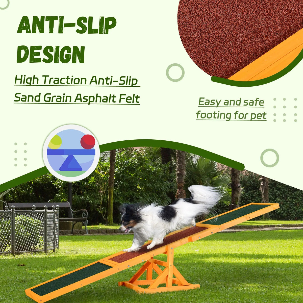 Wooden Dog Agility Training Seesaw Workout Equipment The Pet & Home Store