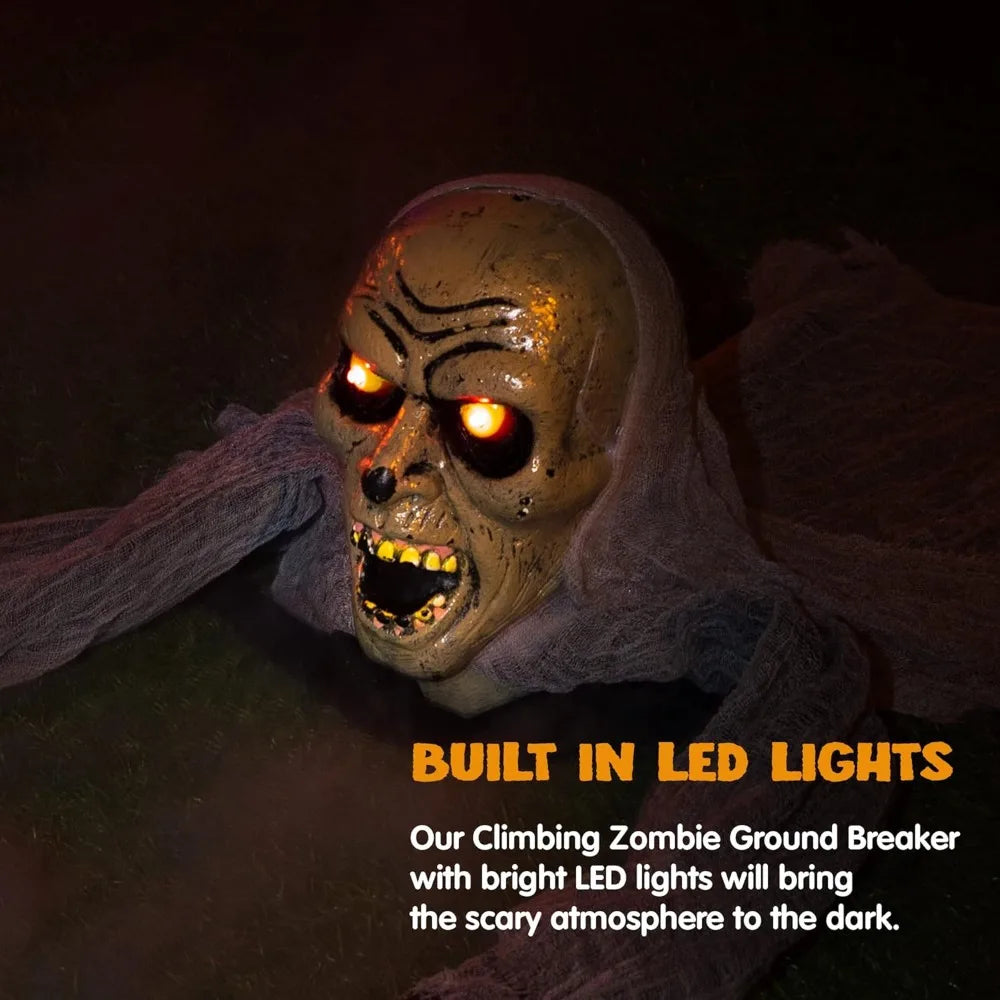 Halloween Decor Groundbreaker Zombie with Sound and Flashing Eyes The Pet & Home Store
