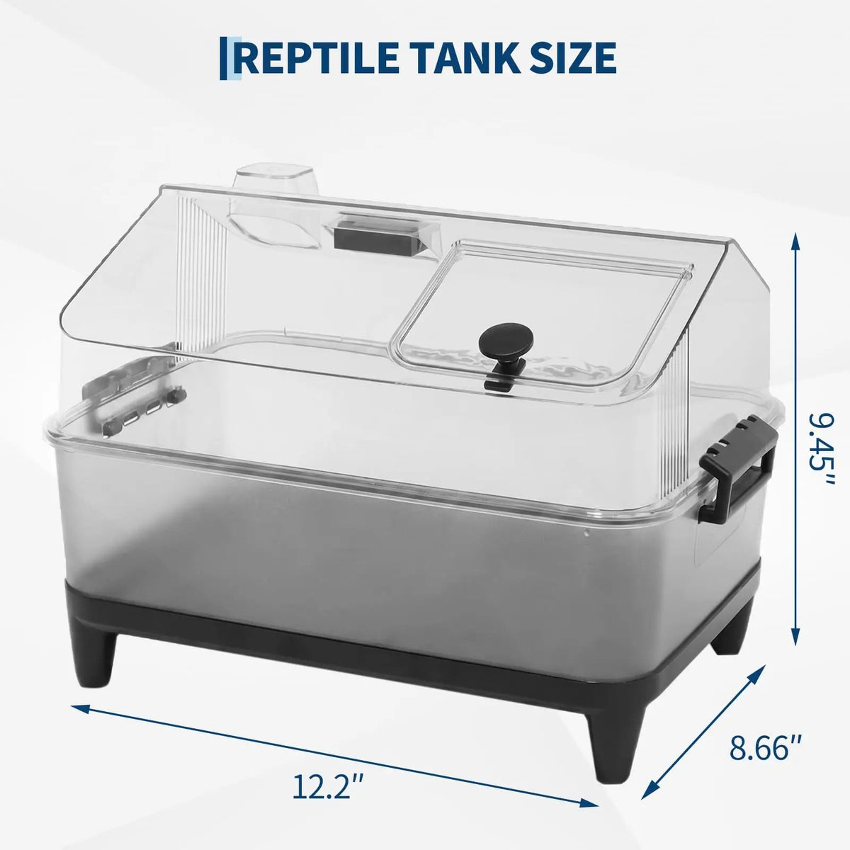 Small Reptile Terrarium Kit With Lid, Acrylic Tank, Heating Pad, Hygrometer, Hide & Bowl For Gecko Lizard Tarantula Frog Crab The Pet & Home Store