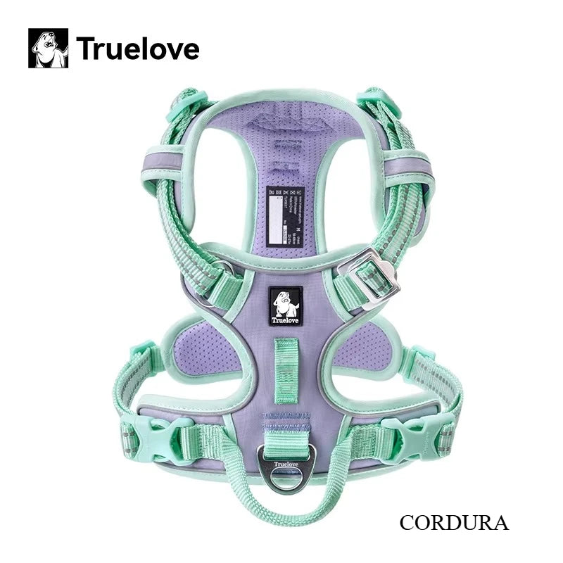 Truelove No Pull Dog Harness Reflective Breathable Adjustable Training Vest for Small Medium Large Dogs Night Walking TLH5657
