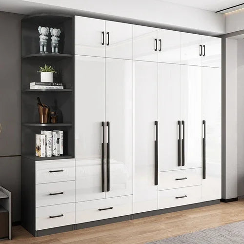 DUTRIEUX Wooden Wardrobe With Kids Drawers And Storage