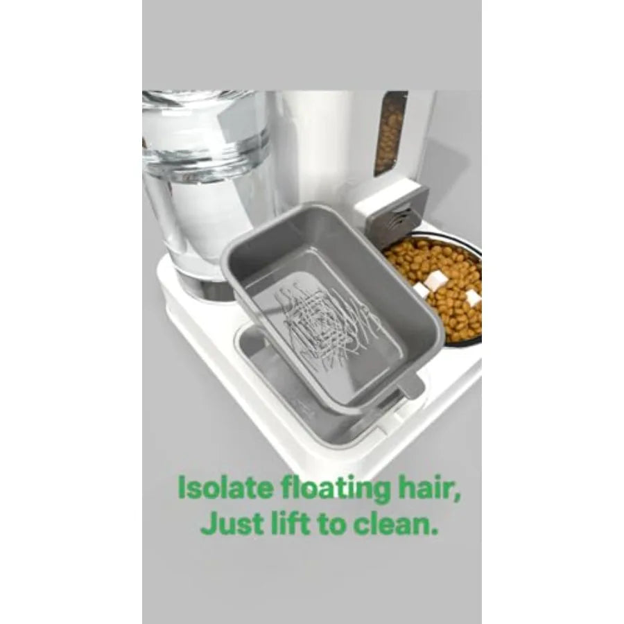 Automatic Pet Feeder And Water Dispenser For Cats And Dogs