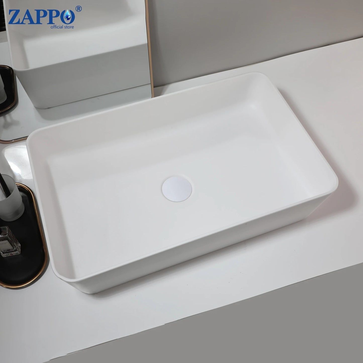Torayvino Vessel Sink Stone Resin Washbasin Above Counter