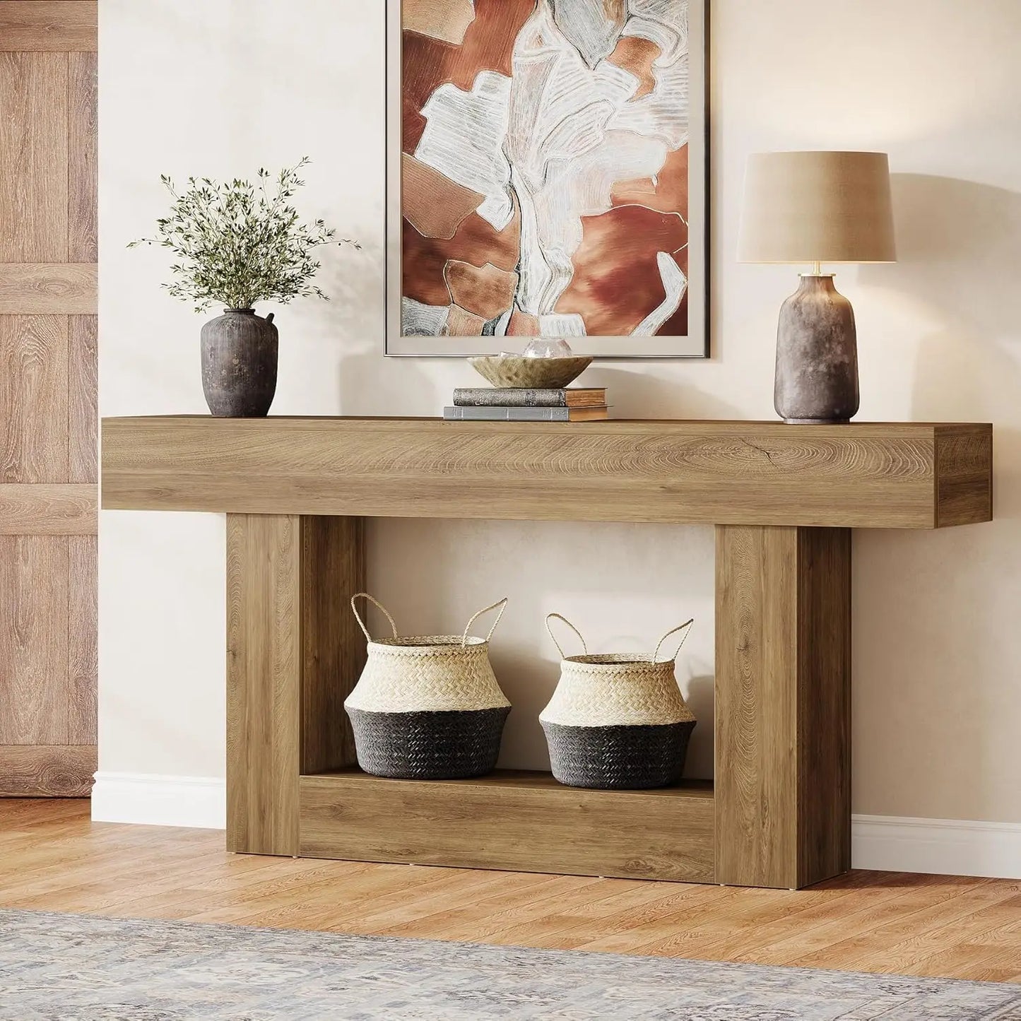 Tribesigns Farmhouse Console Table for Entryway Living Room