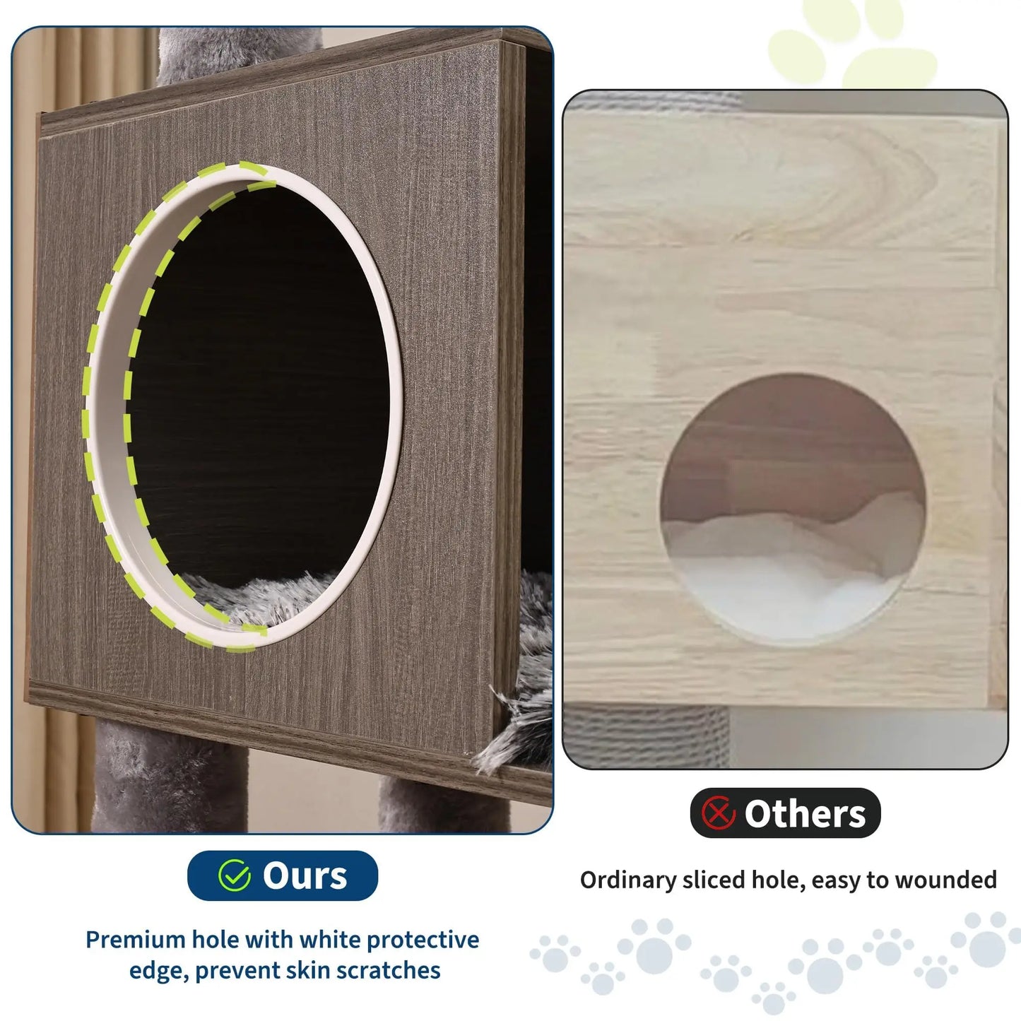 Studyset Cat Tree Tower With Litter Box Enclosure And Hammock