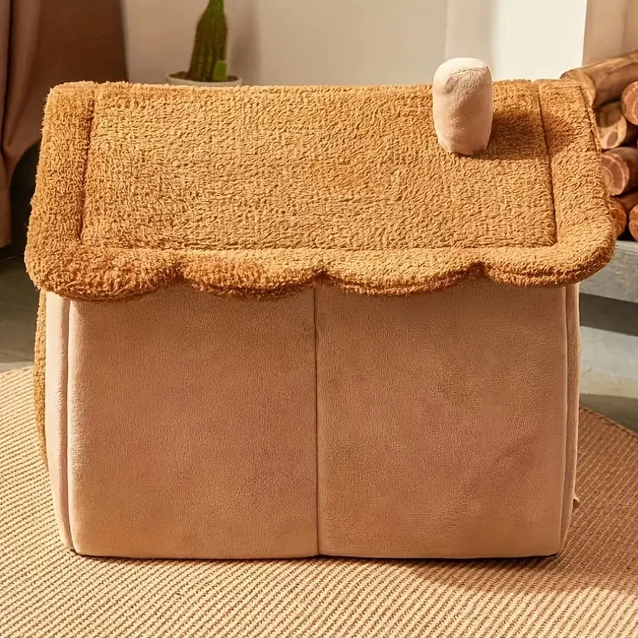 Foldable Pet House With Removable Washable Cover For Pets